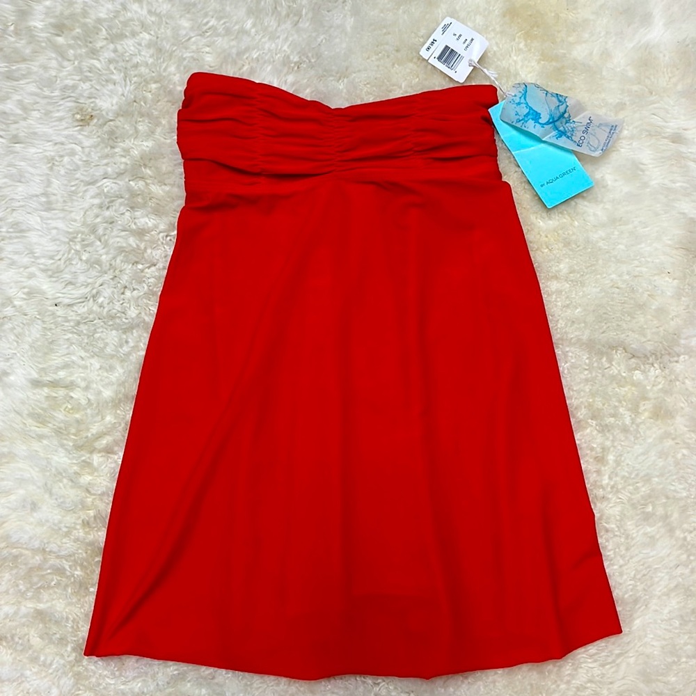 NWT Womens Red Swim Cover